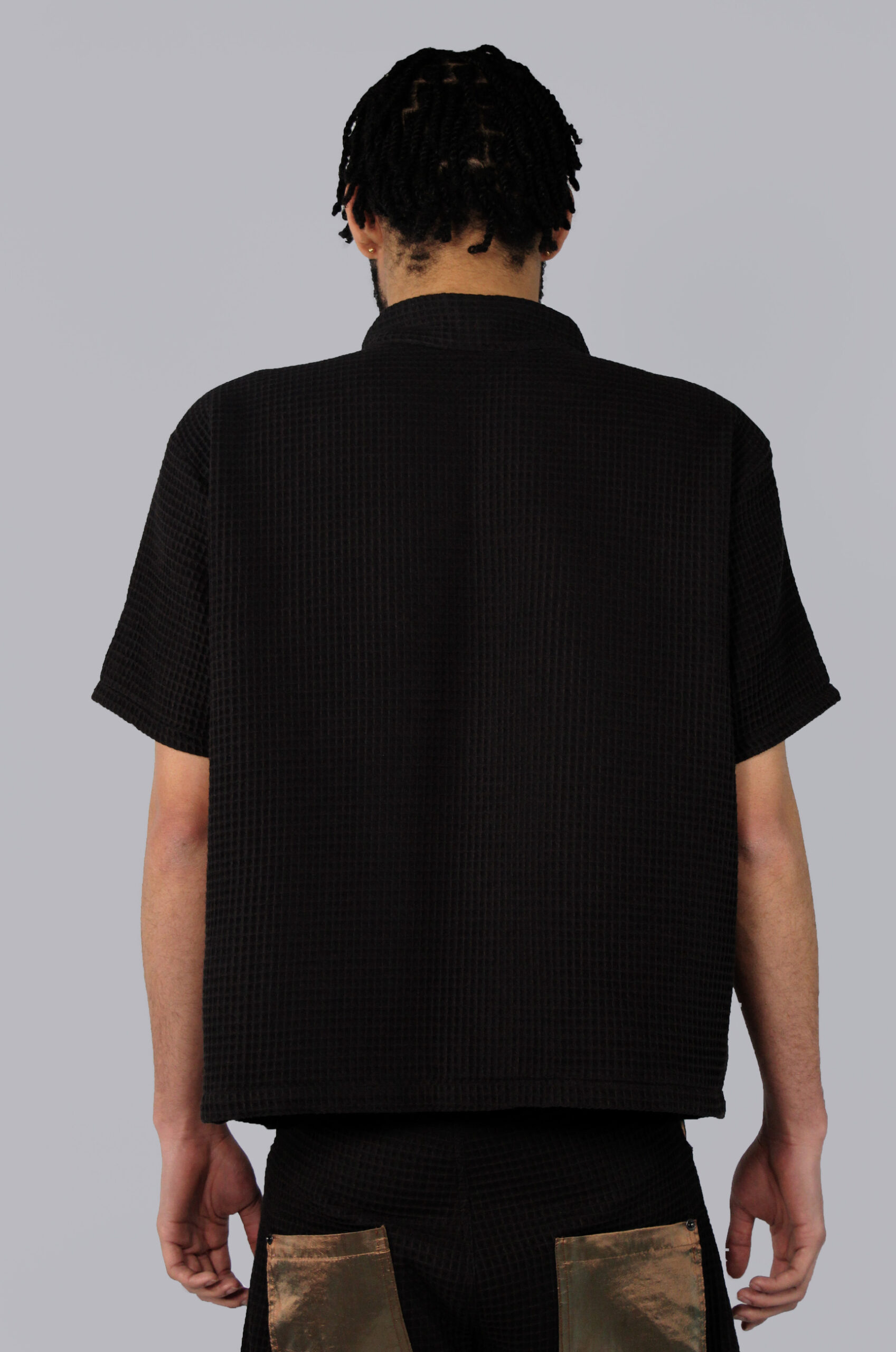 Coupe vent manches courtes noir arrière