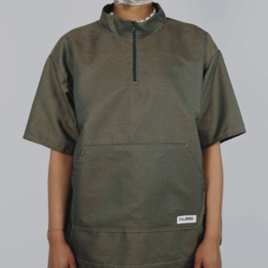 Coupe vent manches courtes vert avant