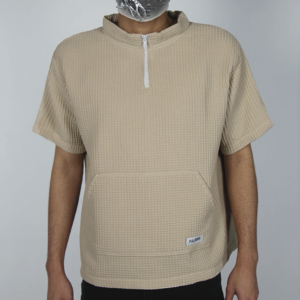 Coupe vent manches courtes beige avant